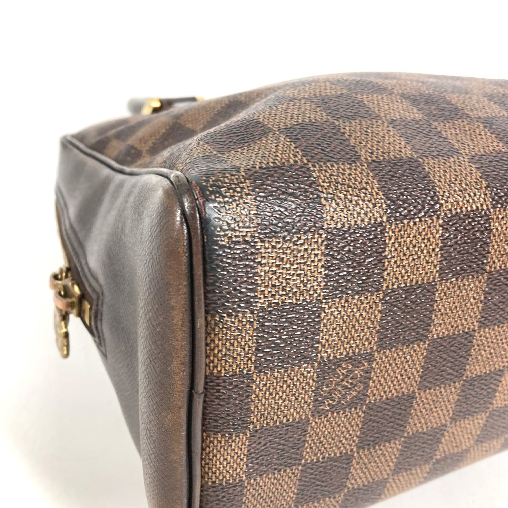 LOUIS VUITTON N51150 Damier Brera Bag Hand Bag Damier Canvas Ebene Brown Used
