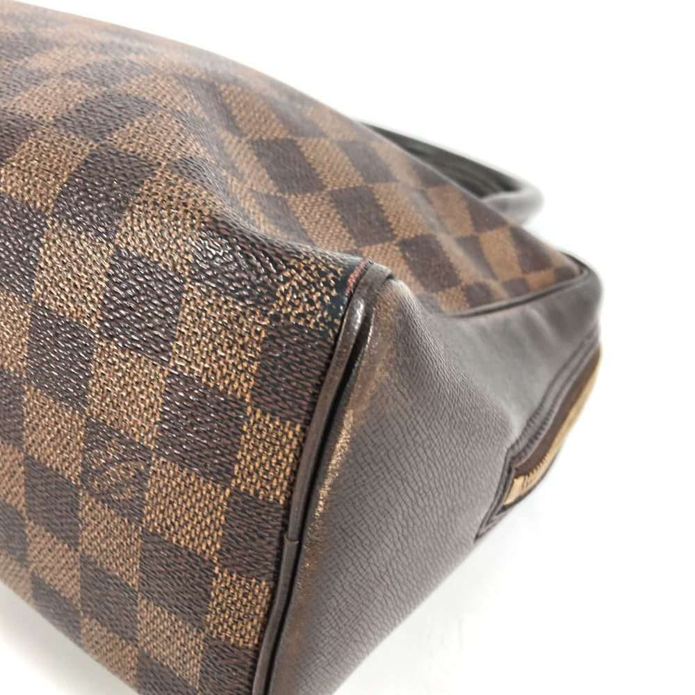 LOUIS VUITTON N51150 Damier Brera Bag Hand Bag Damier Canvas Ebene Brown Used