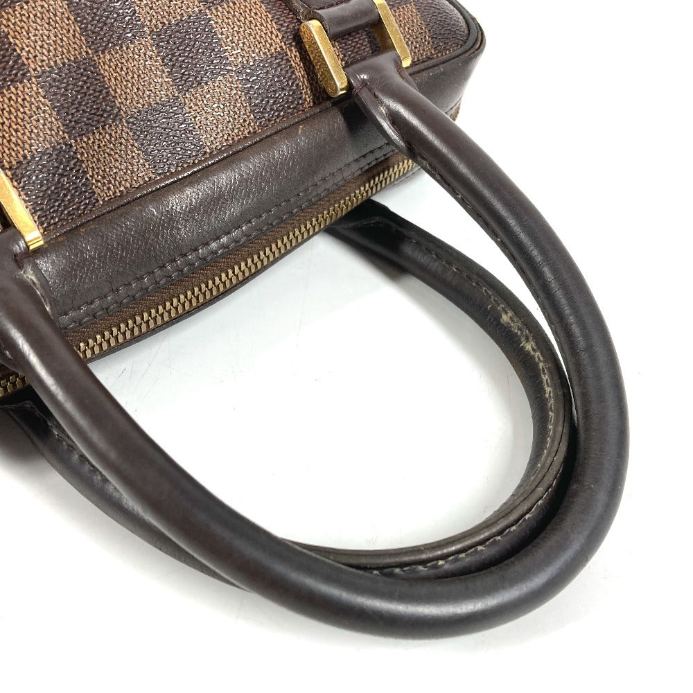 LOUIS VUITTON N51150 Damier Brera Bag Hand Bag Damier Canvas Ebene Brown Used