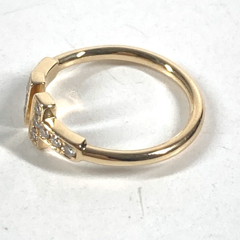 TIFFANY&Co. K18 Gold 18K T-wire logo diamond Accessory Jewelry Ring Au750 Gold Used