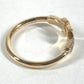 TIFFANY&Co. K18 Gold 18K T-wire logo diamond Accessory Jewelry Ring Au750 Gold Used