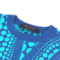 LOUIS VUITTON 不明 Kusama Yayoi Collaboration LV x YK All Over Pumpkin Crew Neck Short-sleeved apparel top, polka dot shirt, T-shirt RW232H knit cotton blue/Green Used