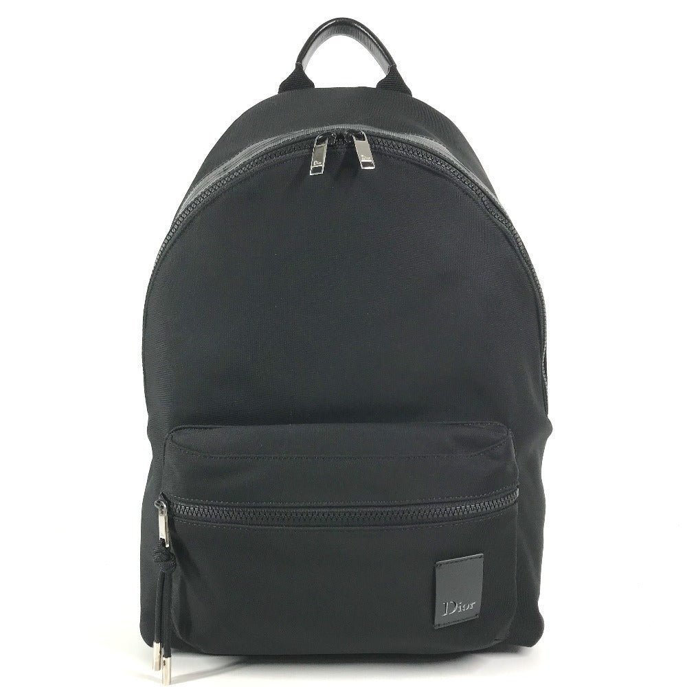 Dior logo backpack bag Backpack Canvas Black Used