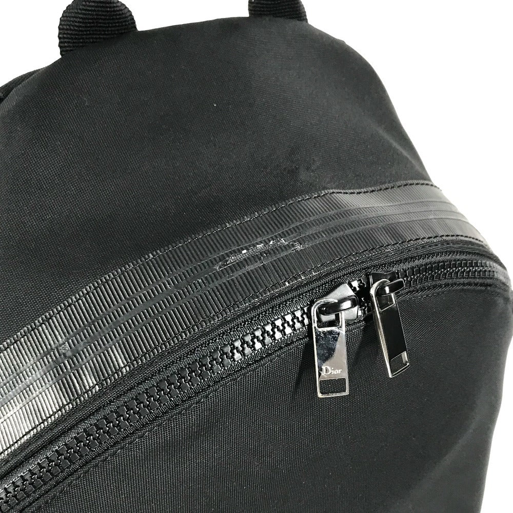 Dior logo backpack bag Backpack Canvas Black Used