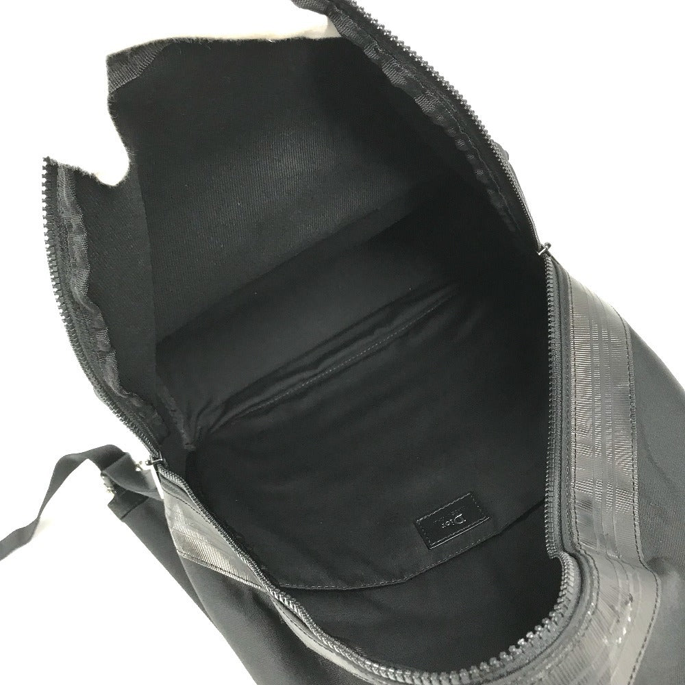 Dior logo backpack bag Backpack Canvas Black Used