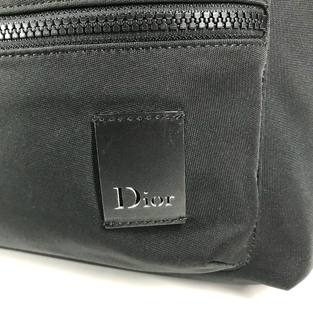 Dior logo backpack bag Backpack Canvas Black Used