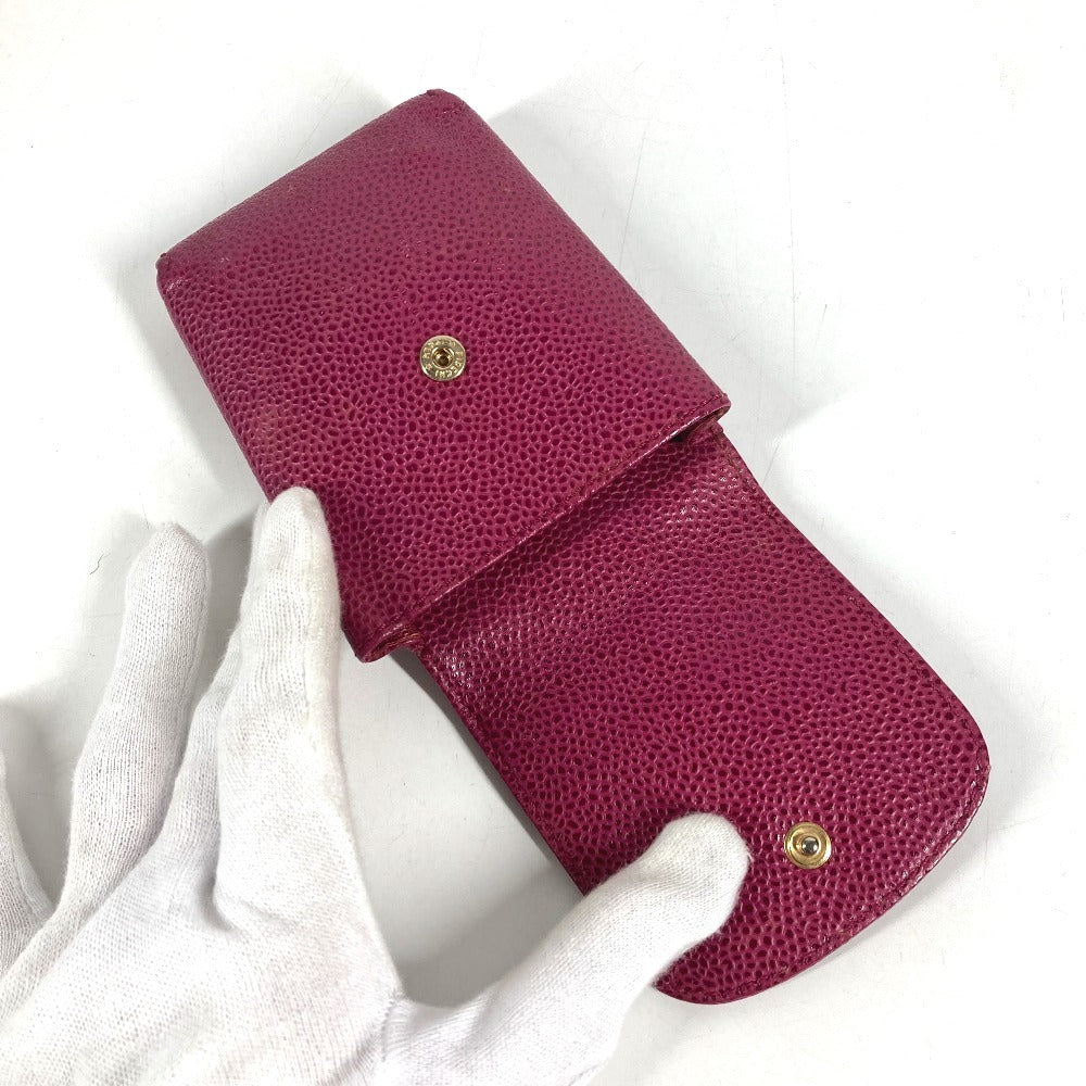 CHANEL A13511 CC CC Mark logo Cigarette case, pouch, accessory case Cigarette case Caviar Leather pink Used