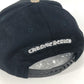 CHROME HEARTS Vertical logo mesh hat cap baseball cap cotton White/Black Used