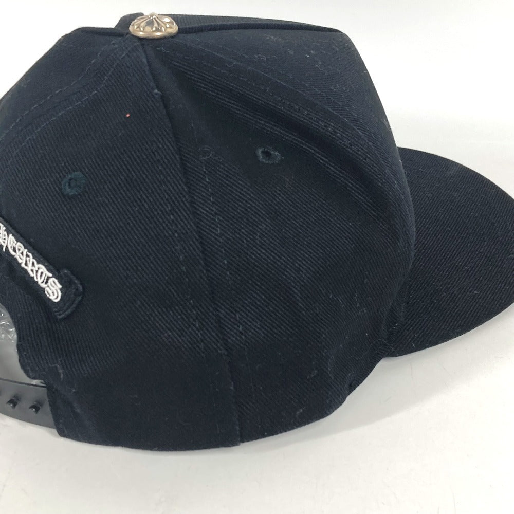 CHROME HEARTS Vertical logo mesh hat cap baseball cap cotton White/Black Used