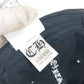 CHROME HEARTS Vertical logo mesh hat cap baseball cap cotton White/Black Used