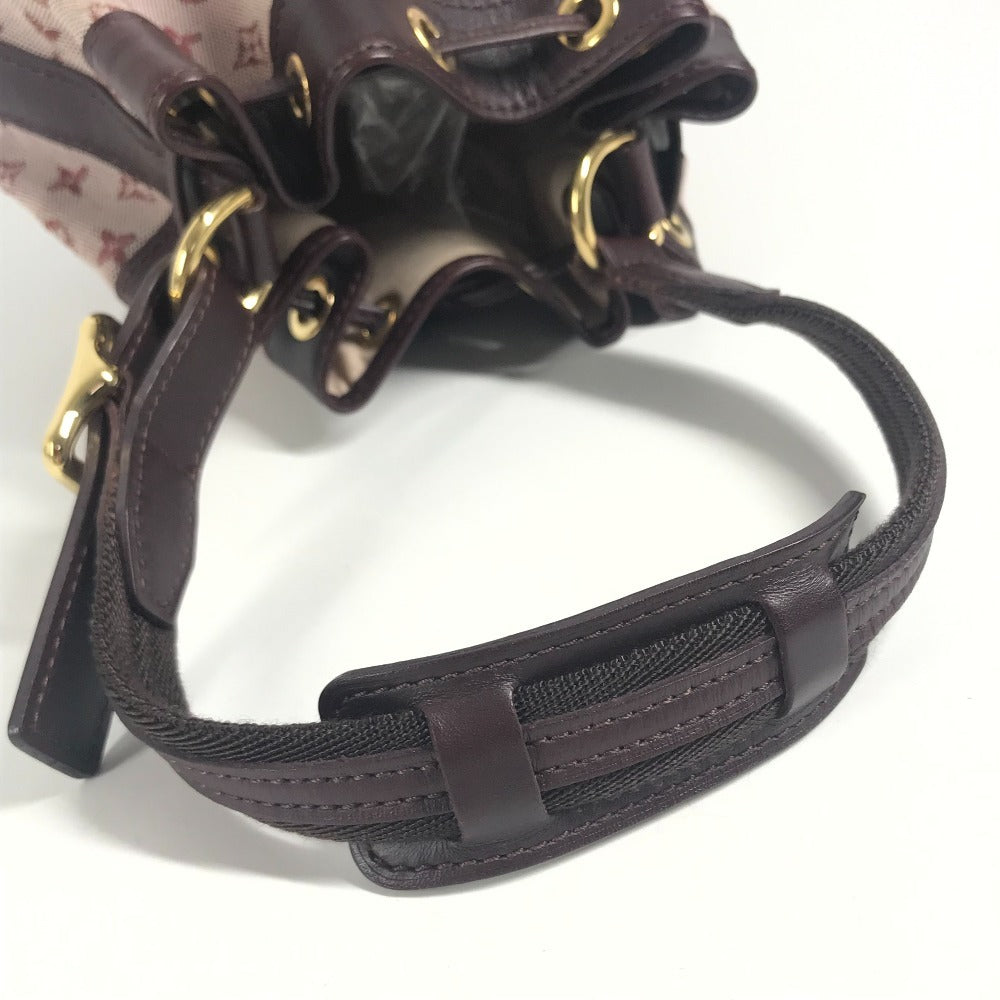 LOUIS VUITTON M92686 Monogram mini Noelie Bag Hand Bag Drawstring Bag Shoulder Bag Monogram Mini Canvas Slys Red Used