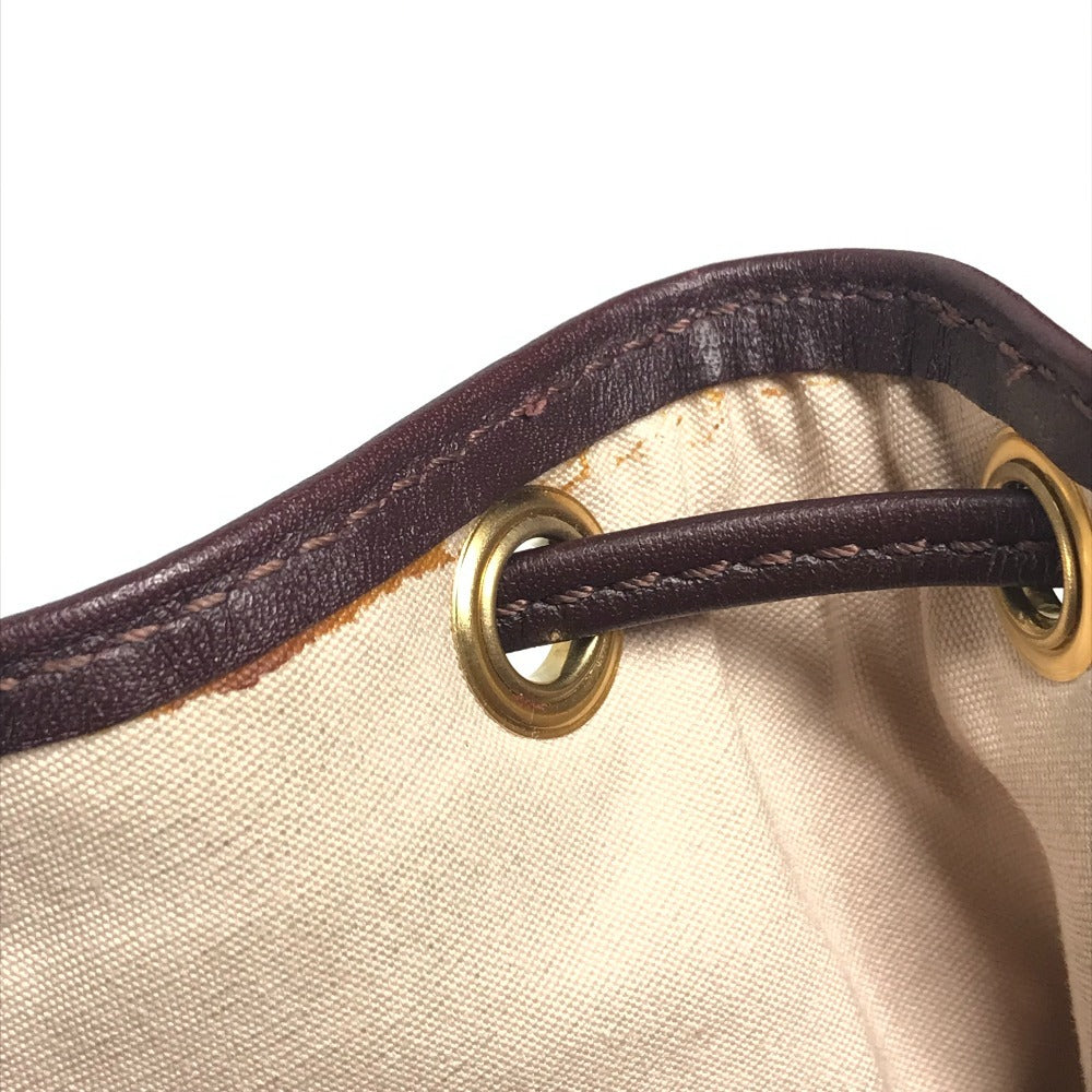 LOUIS VUITTON M92686 Monogram mini Noelie Bag Hand Bag Drawstring Bag Shoulder Bag Monogram Mini Canvas Slys Red Used