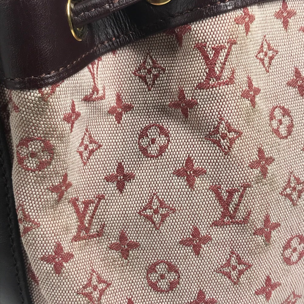 LOUIS VUITTON M92686 Monogram mini Noelie Bag Hand Bag Drawstring Bag Shoulder Bag Monogram Mini Canvas Slys Red Used