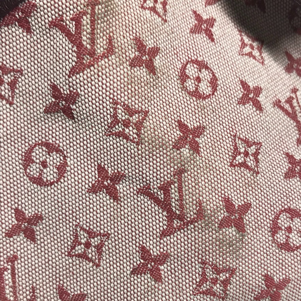 LOUIS VUITTON M92686 Monogram mini Noelie Bag Hand Bag Drawstring Bag Shoulder Bag Monogram Mini Canvas Slys Red Used