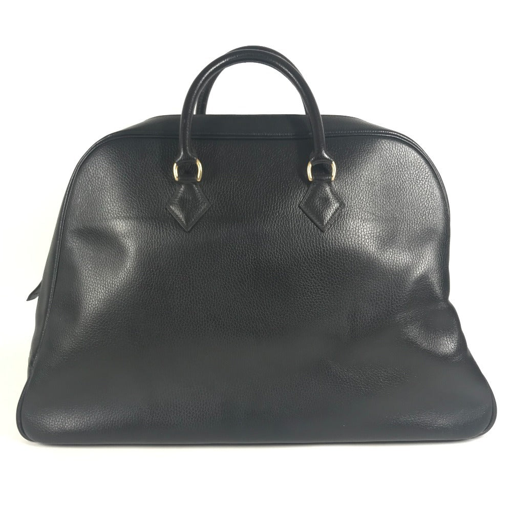 HERMES vintage Sampron Bag Hand Bag Travel Bag Duffle Bag Ardennes Black/GoldHardware Used