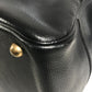 HERMES vintage Sampron Bag Hand Bag Travel Bag Duffle Bag Ardennes Black/GoldHardware Used