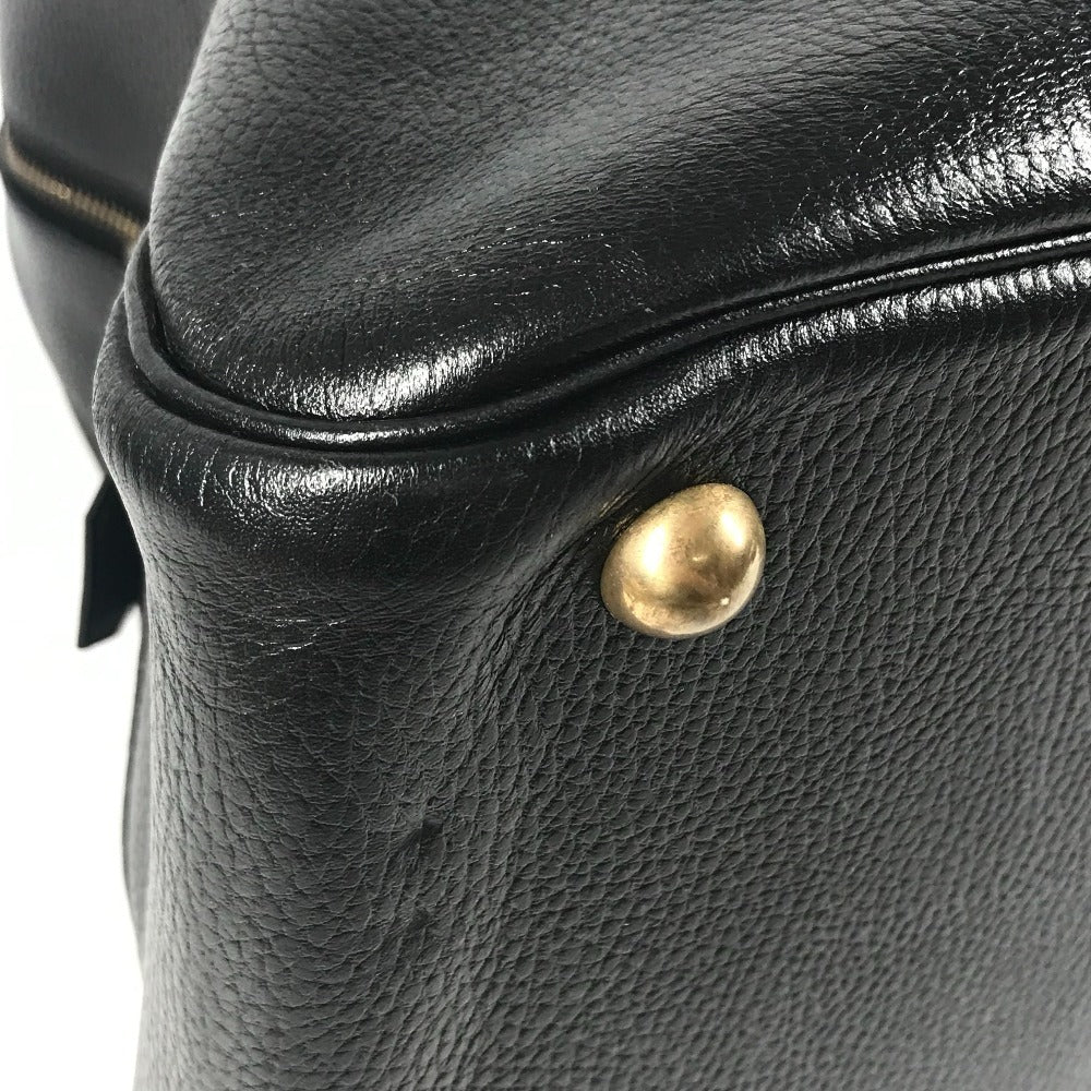HERMES vintage Sampron Bag Hand Bag Travel Bag Duffle Bag Ardennes Black/GoldHardware Used