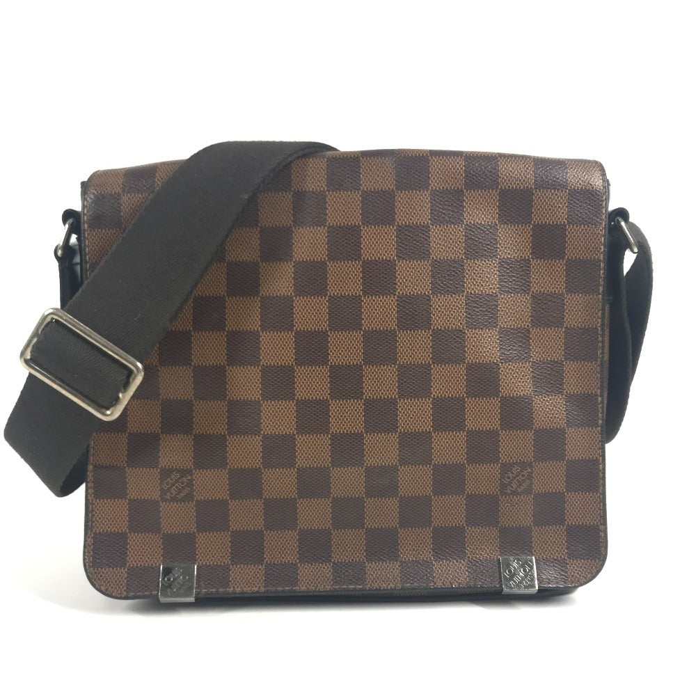 LOUIS VUITTON N41031 Damier District NM PM District NM PM Bags Flap Crossbody Messenger Bag Shoulder Bag Damier Canvas Brown Used