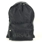 VERSACE Logo backpack bag Backpack Nylon Black Used