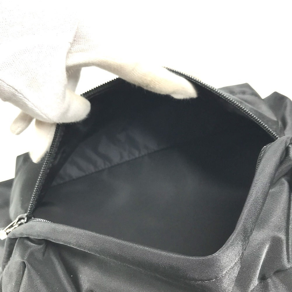 VERSACE Logo backpack bag Backpack Nylon Black Used