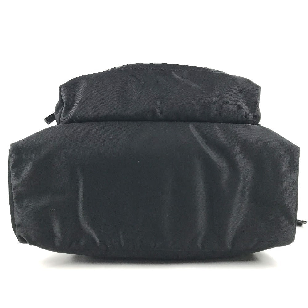 VERSACE Logo backpack bag Backpack Nylon Black Used