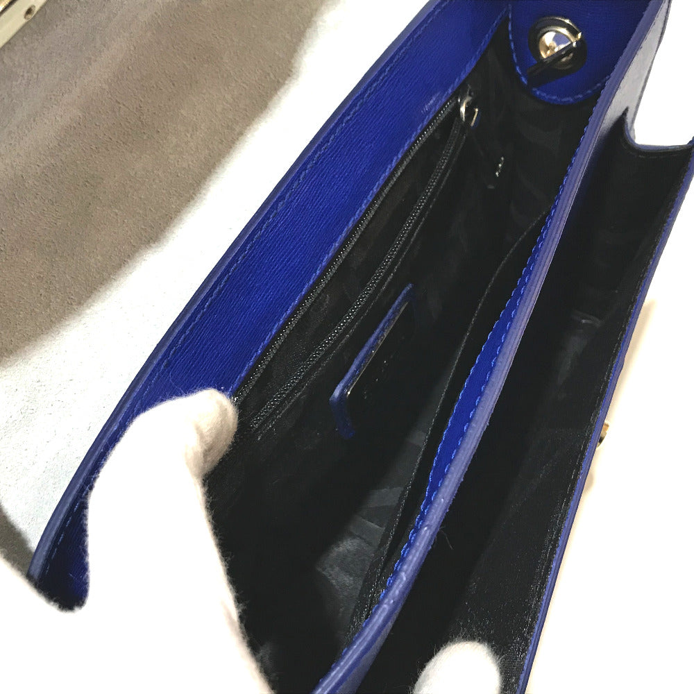 FURLA Julia Bag 2-Way Leather Shoulder Bag, Women's, Blue