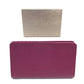 BVLGARI BVLGARI Pass Case Bifold Wallet Calf Leather Women's Fuchsia Pink x Red