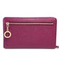 BVLGARI BVLGARI Pass Case Bifold Wallet Calf Leather Women's Fuchsia Pink x Red