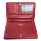 BVLGARI BVLGARI Pass Case Bifold Wallet Calf Leather Women's Fuchsia Pink x Red