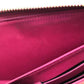 LOUIS VUITTON M91597 Monogram Vernis Zippy Wallet, Patent Leather, Women's, Rose Andiane, Dark Pink