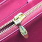 LOUIS VUITTON M91597 Monogram Vernis Zippy Wallet, Patent Leather, Women's, Rose Andiane, Dark Pink