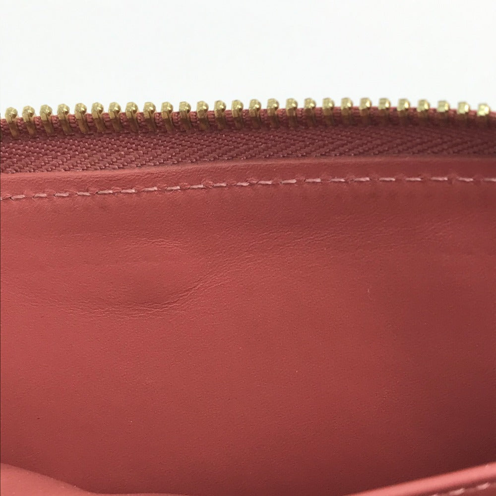 LOUIS VUITTON M62318 Monogram Zippy Venice Long Wallet in Patent Leather, Women's, Vieux Rose, Pink Beige