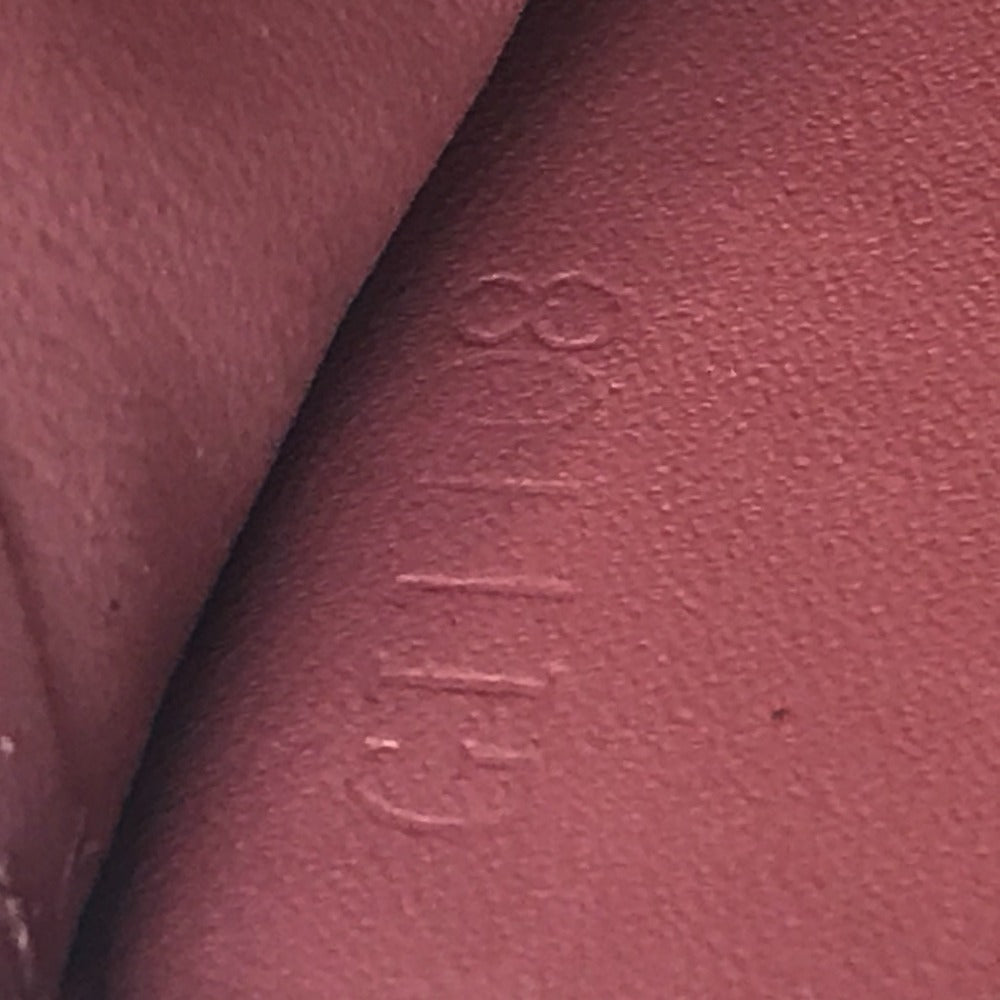 LOUIS VUITTON M62318 Monogram Zippy Venice Long Wallet in Patent Leather, Women's, Vieux Rose, Pink Beige
