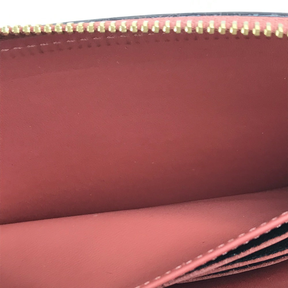 LOUIS VUITTON M62318 Monogram Zippy Venice Long Wallet in Patent Leather, Women's, Vieux Rose, Pink Beige