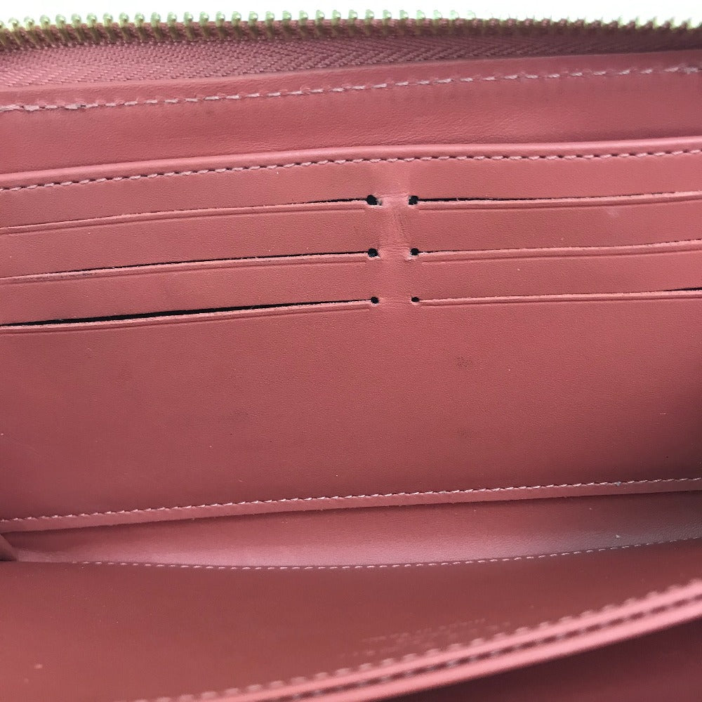 LOUIS VUITTON M62318 Monogram Zippy Venice Long Wallet in Patent Leather, Women's, Vieux Rose, Pink Beige