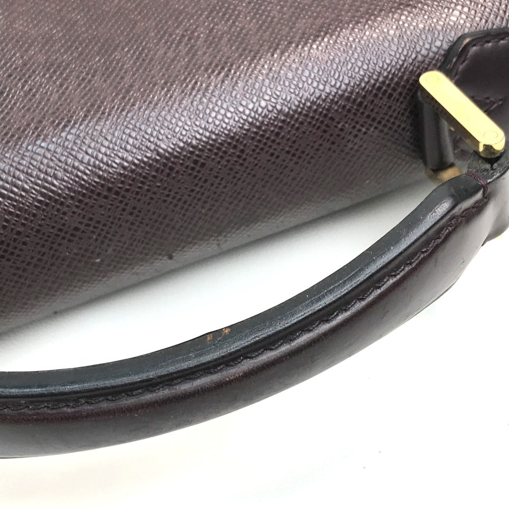 LOUIS VUITTON M30036 Taiga Serviette Moscova Bag, Taiga Leather Handbag, Business Bag, Men's, Acajou, Bordeaux