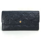 LOUIS VUITTON M60258 Monogram Empreinte Portefeuille Virtuose Long Wallet Monogram Empreinte Leather Women's Infini Navy