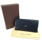 LOUIS VUITTON M60258 Monogram Empreinte Portefeuille Virtuose Long Wallet Monogram Empreinte Leather Women's Infini Navy