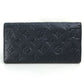 LOUIS VUITTON M60258 Monogram Empreinte Portefeuille Virtuose Long Wallet Monogram Empreinte Leather Women's Infini Navy