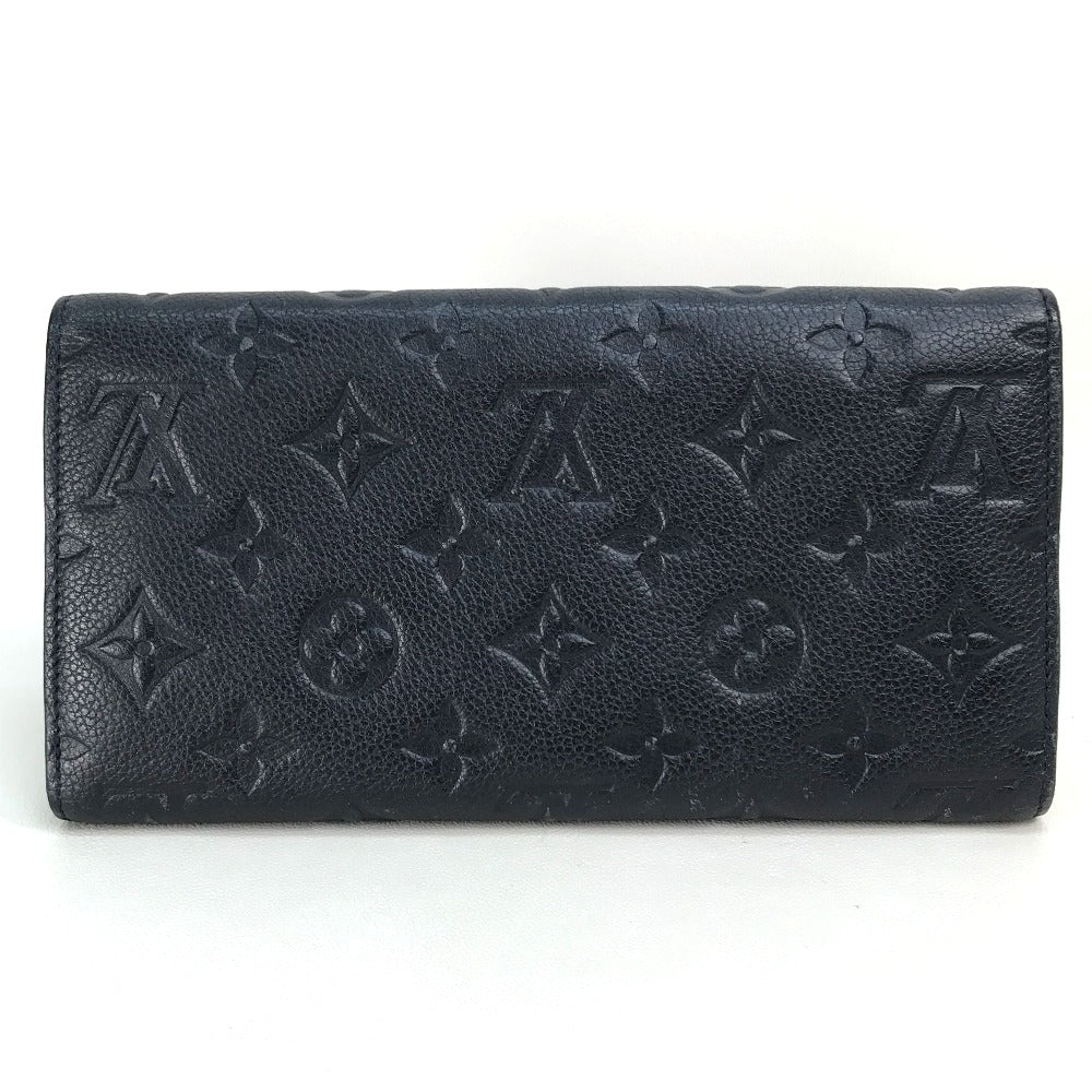 LOUIS VUITTON M60258 Monogram Empreinte Portefeuille Virtuose Long Wallet Monogram Empreinte Leather Women's Infini Navy