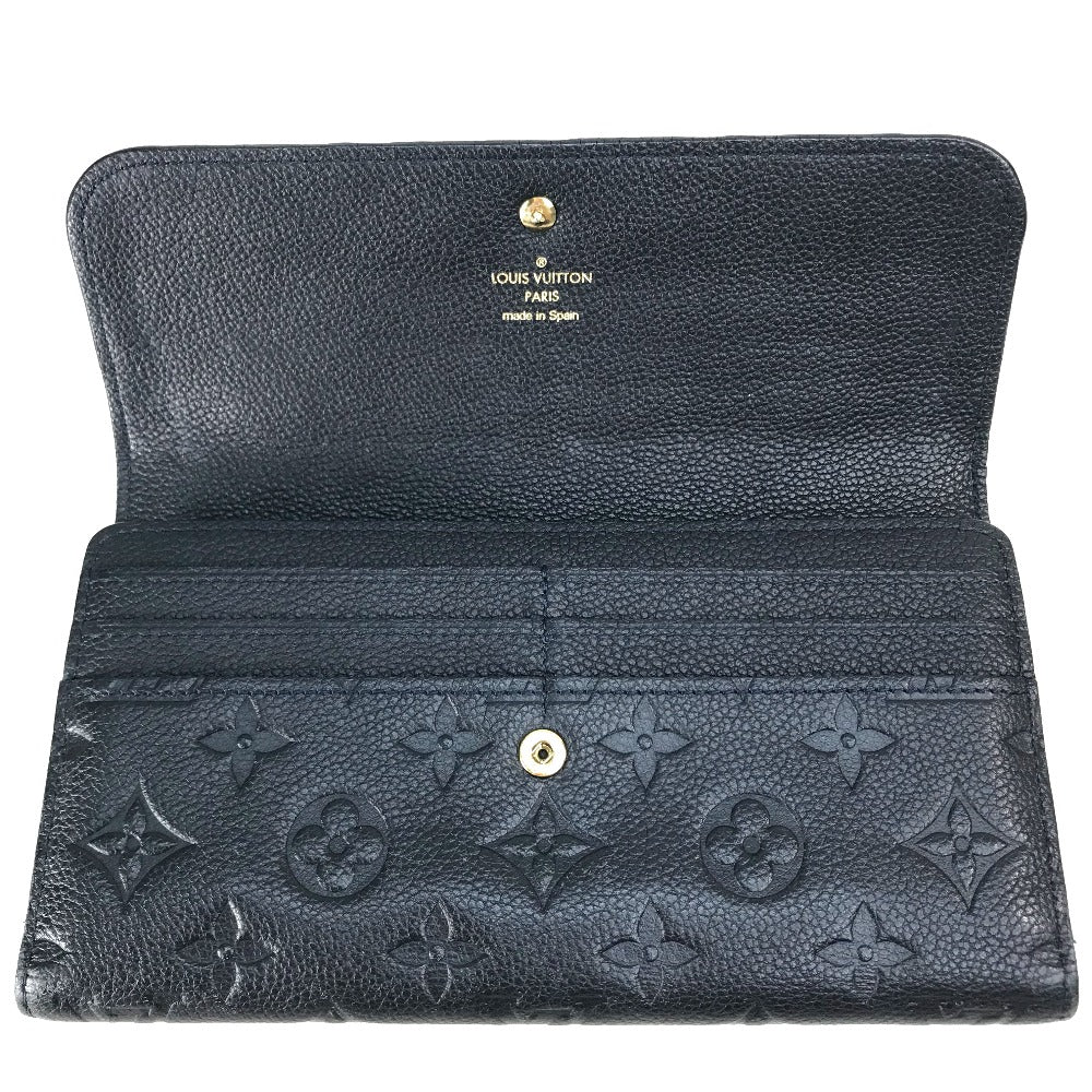 LOUIS VUITTON M60258 Monogram Empreinte Portefeuille Virtuose Long Wallet Monogram Empreinte Leather Women's Infini Navy