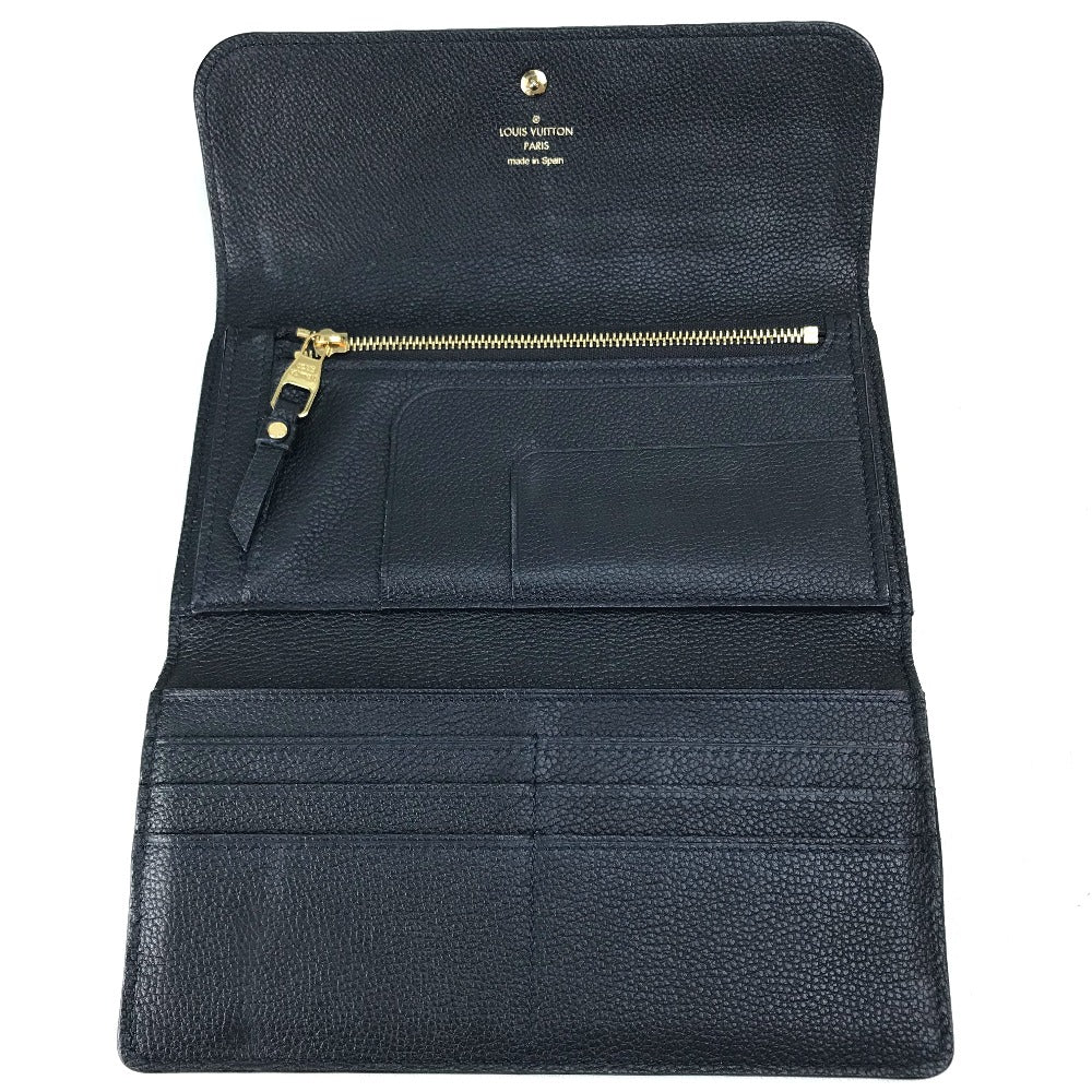 LOUIS VUITTON M60258 Monogram Empreinte Portefeuille Virtuose Long Wallet Monogram Empreinte Leather Women's Infini Navy