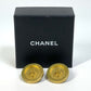 CHANEL CC Coco Mark Vintage Circle 94P Earrings GP Women's Gold