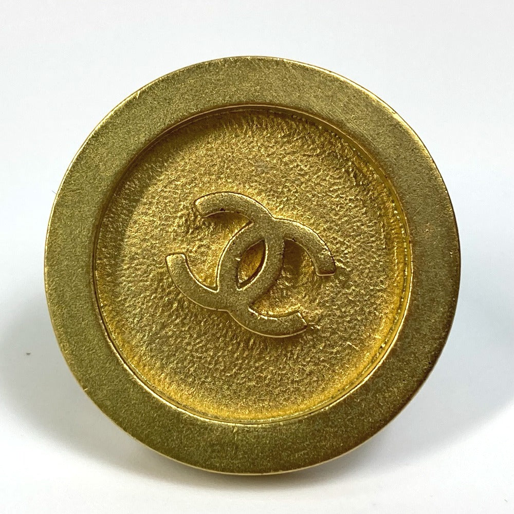 CHANEL CC Coco Mark Vintage Circle 94P Earrings GP Women's Gold