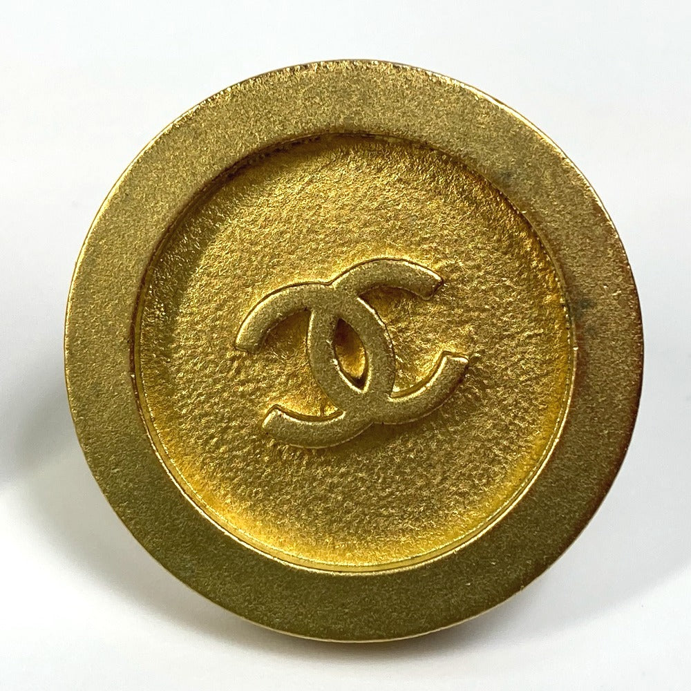 CHANEL CC Coco Mark Vintage Circle 94P Earrings GP Women's Gold