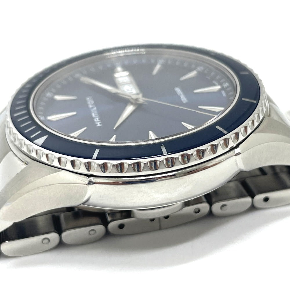 HAMILTON H375510 Jazzmaster Quartz Day-Date Watch SS Men's Silver