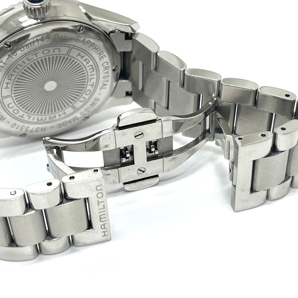 HAMILTON H375510 Jazzmaster Quartz Day-Date Watch SS Men's Silver
