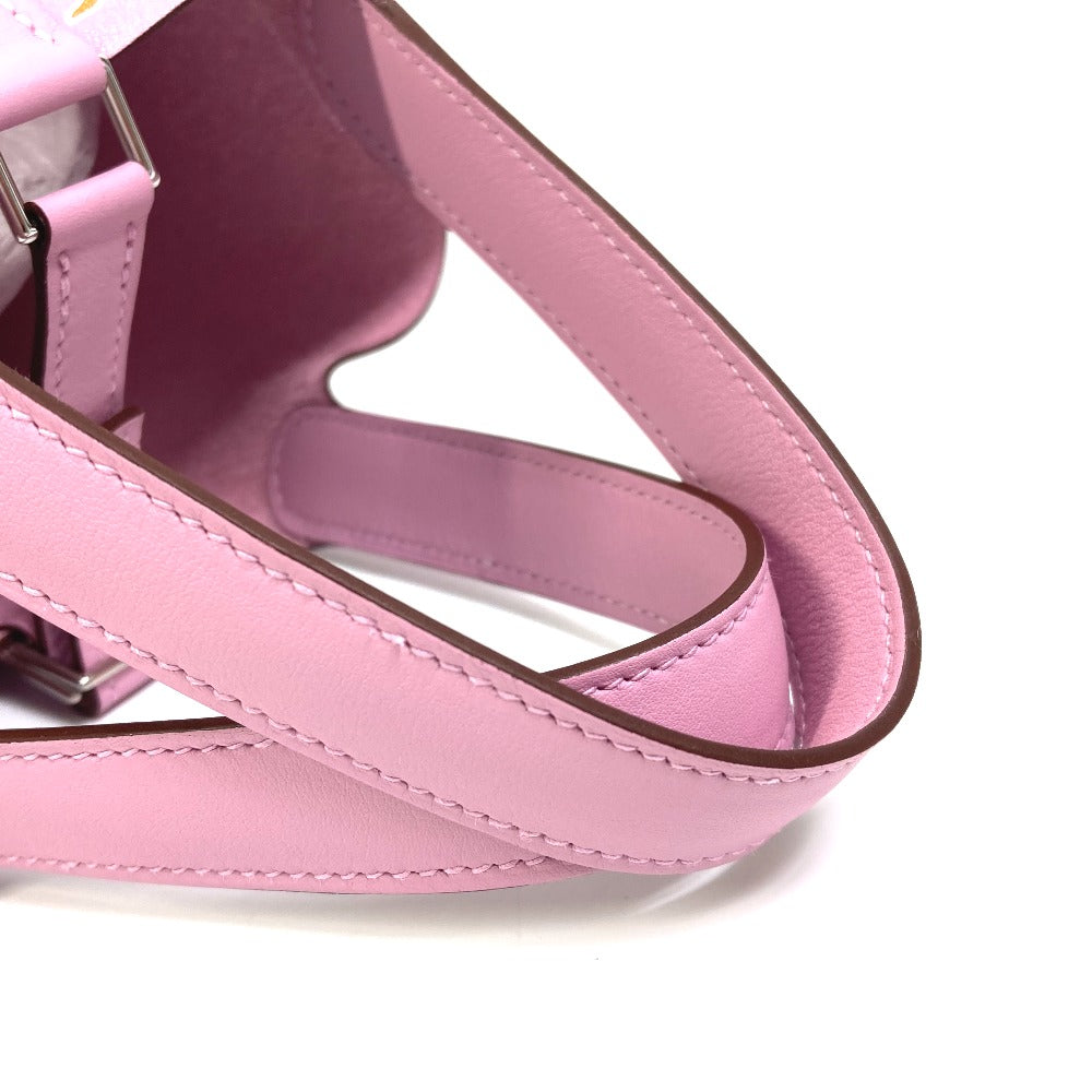 HERMES Picotin Lock Micro 14 Lucky Daisy Handbag in Swift, Women's, Mauve Sylvestre Pink