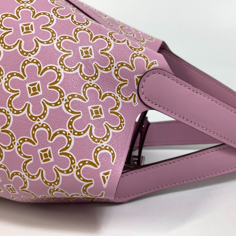 HERMES Picotin Lock Micro 14 Lucky Daisy Handbag in Swift, Women's, Mauve Sylvestre Pink