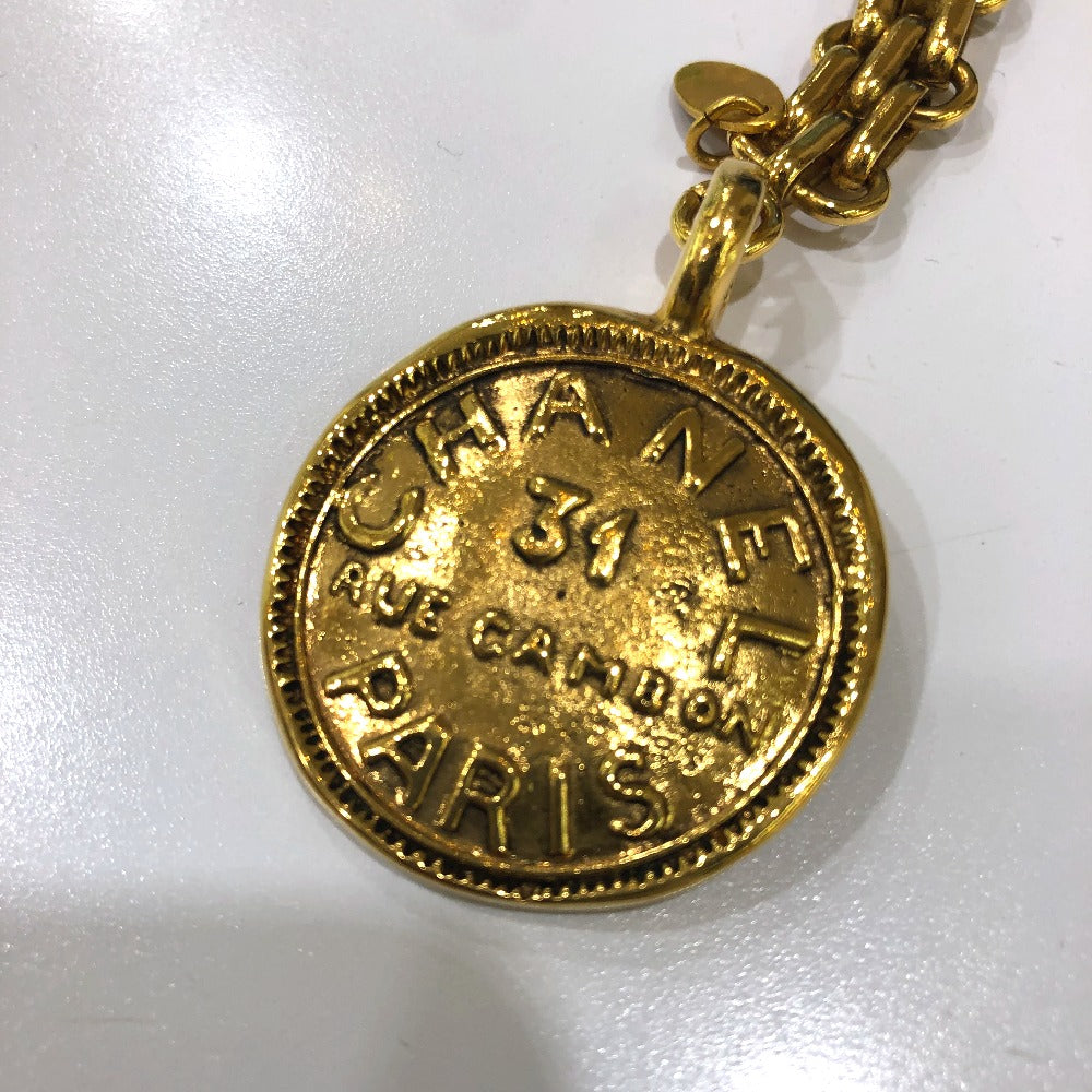 CHANEL 31 Vintage RUE CAMBON Bag Charm Keychain GP Women's Gold